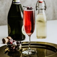 Cranberry-Ginger Mimosa (- )
